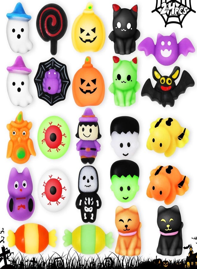 AuroTops 24 PCS Halloween Squishy Toys for Kids Halloween Party Favors Classies Character Squeeze Toys for Trick or Treat Gifts Bulk,Goodie Bags Stuffers for Kids Treat Bags Gifts Classroom Rewards - Image 1